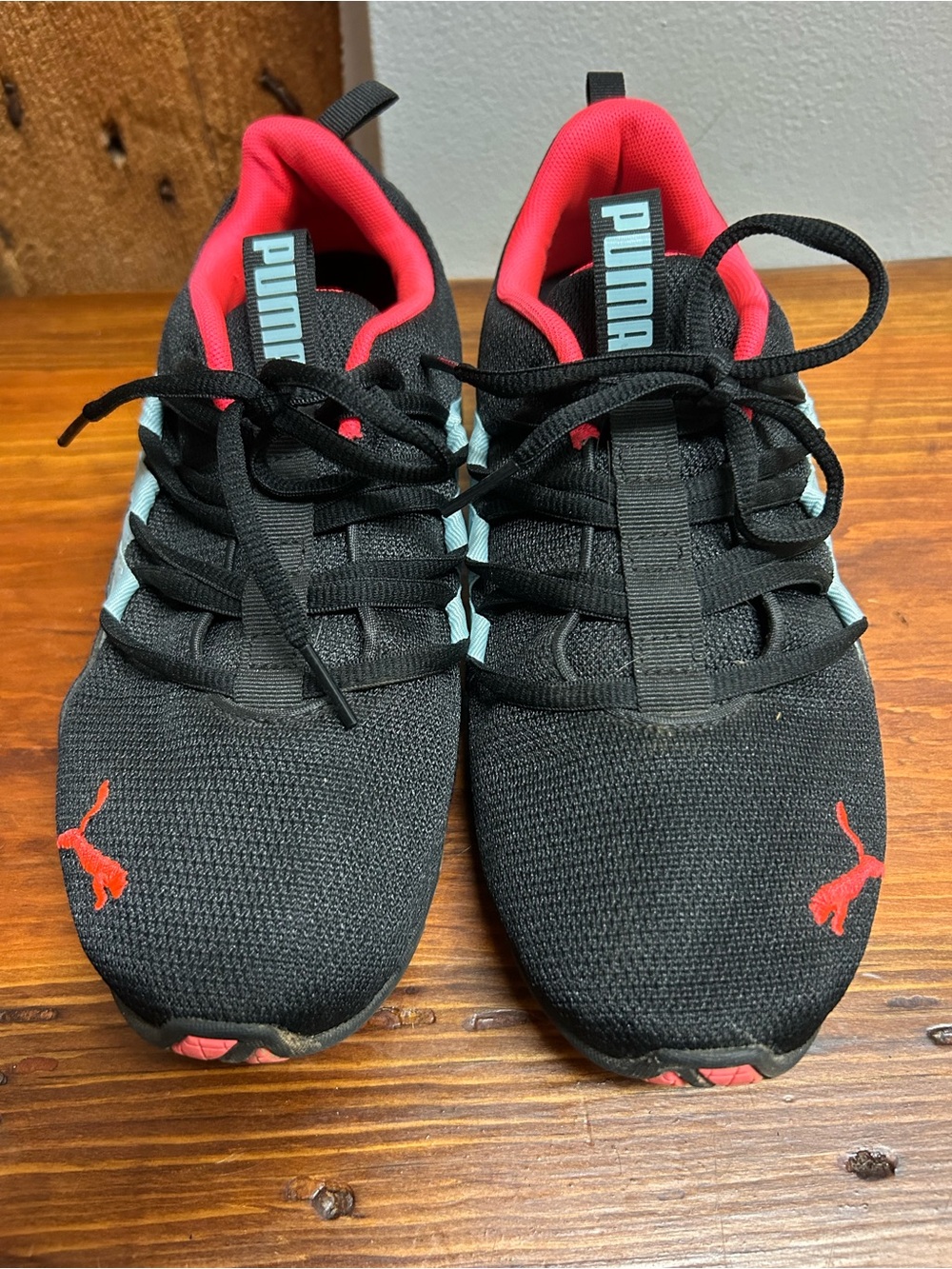 Puma Black and Red Lightweight Women's Athletic Shoes